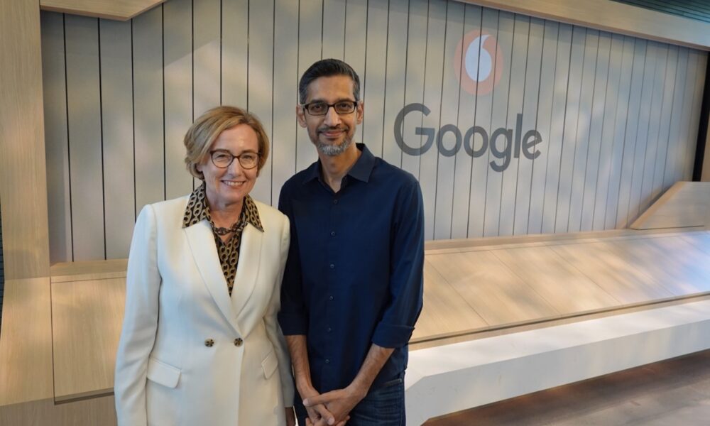 Margherita Della Valle Vodafone Group si Sundar Pichai Google si Alphabet