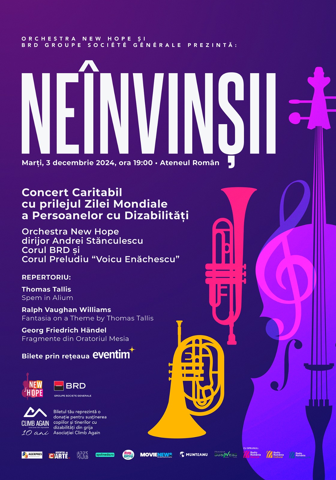 Concert “Neînvinșii”, ediția a doua 186 Afis Neinvinsii