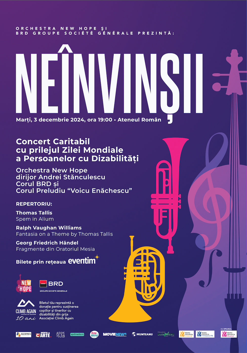 Concert “Neînvinșii” - două orchestre și două coruri pe scena Ateneului într-un eveniment dedicat Zilei Mondiale a Persoanelor cu Dizabilități 168 Neinvinsii final 01