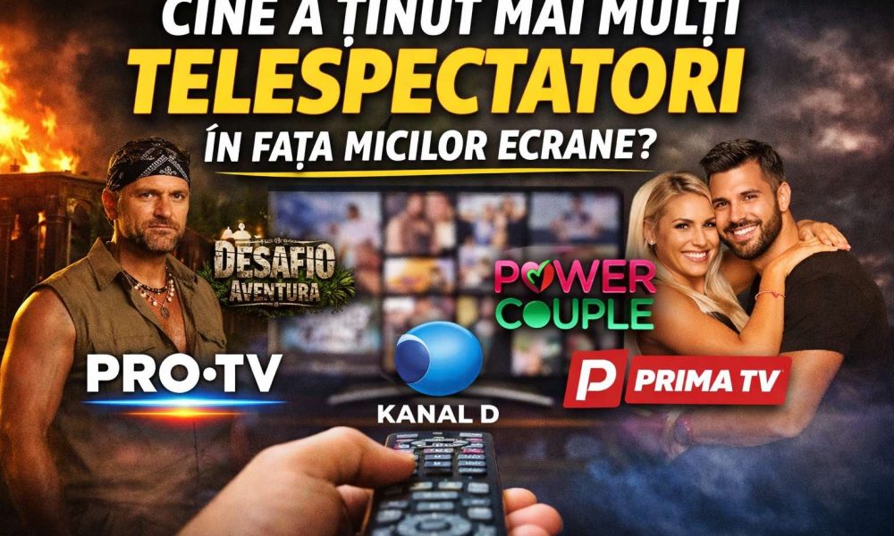ANALIZA AUDIENTE TV Cutremur in prime time PRO TV spulbera concurenta Antena 1 ramane in urma
