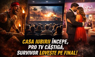 ANALIZA AUDIENTE TV Seara TV cu trei castigatori si niciun invins Casa iubirii domina inceputul Pro TV ia finalul Survivor surprinde