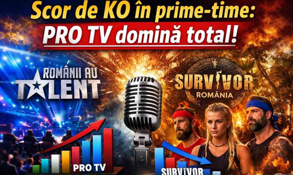 Explozie de audienta la PRO TV „Romanii au talent rupe tot in calea lui „Survivor ramane in urma iar podiumul se rescrie Kanal D prinde bine restul se zbat