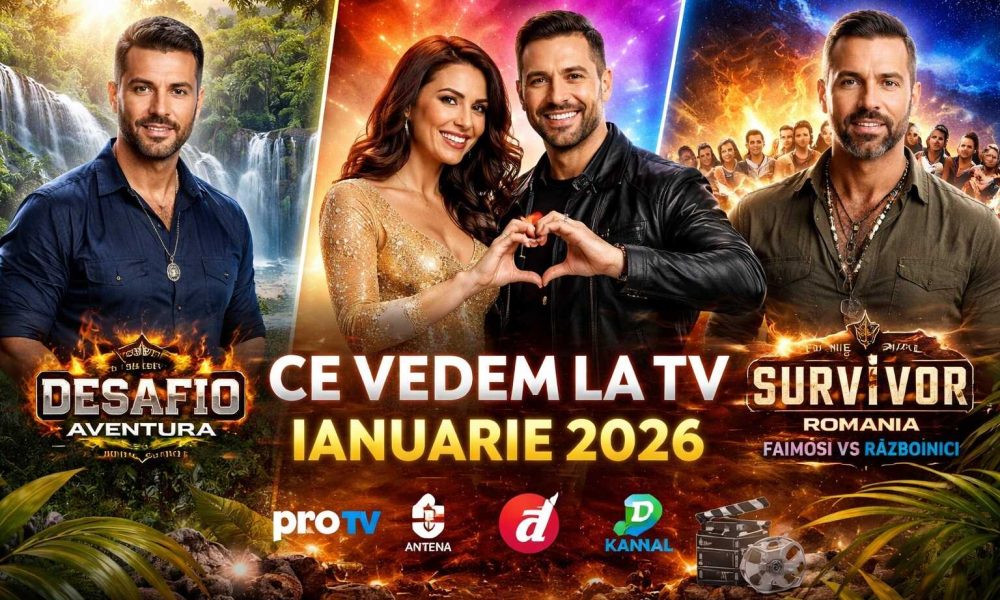 GRILA DE PROGRAME Ce emisiuni putem vedea pe micul ecran din ianuarie 2026