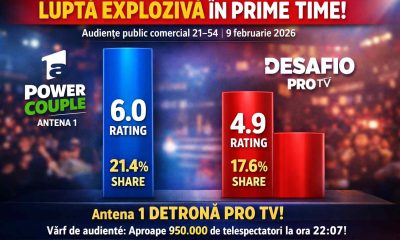 audiente prime time 9 feb 2026 sub 100kb