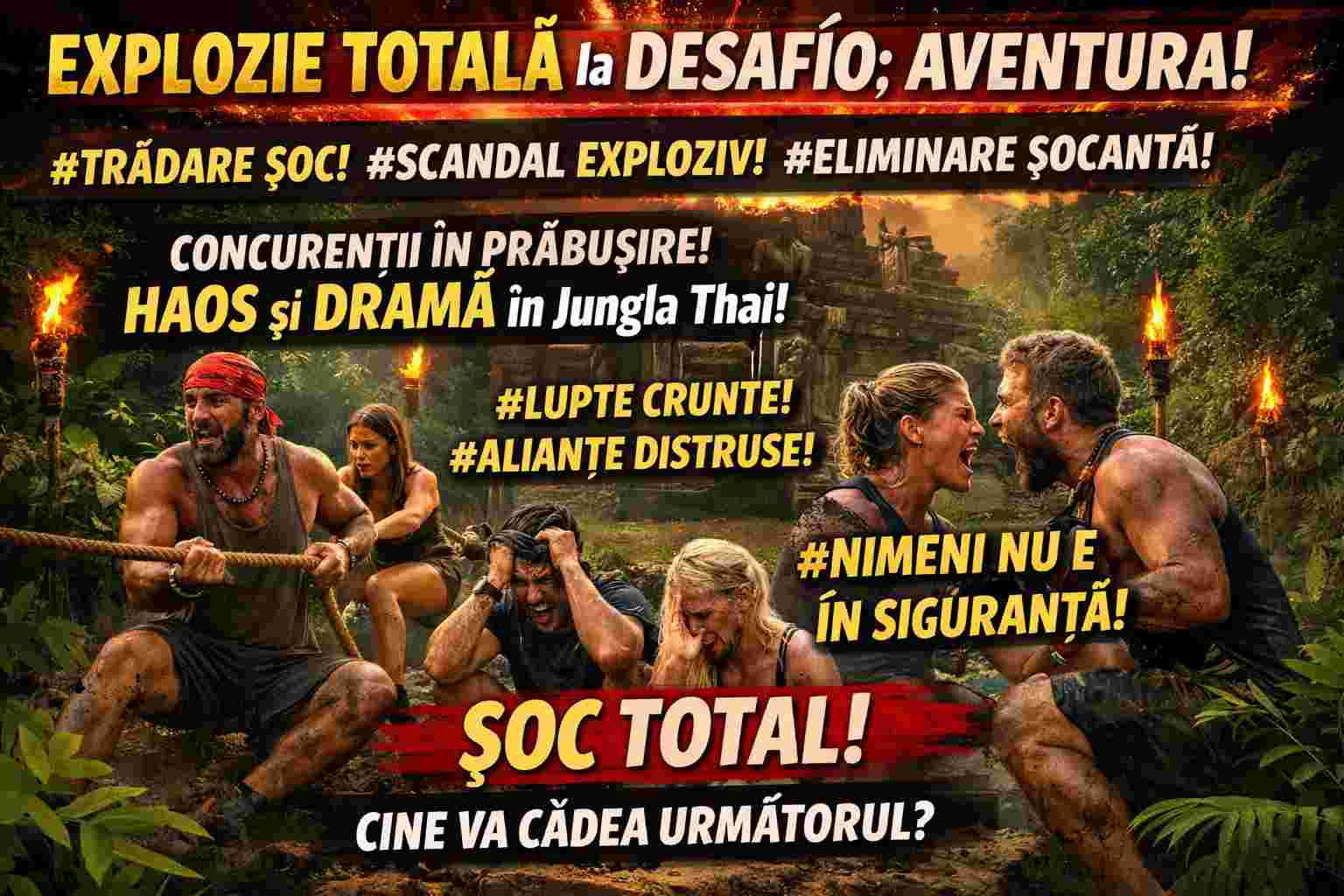 HAOS TOTAL la Desafío: Aventura! Ediția care a aruncat competiția în aer la PRO TV 61 desafio aventuraPRO TV