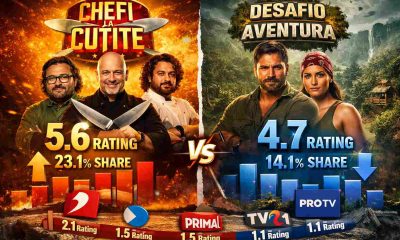 EXPLOZIV Antena 1 loveste din nou Chefi la cutite zdrobeste PRO TV in prime time