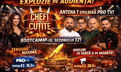 🔥 EXPLOZIE DE AUDIENTA la CHEFI LA CUTITE. Antena 1 SPULBERA PRO TV