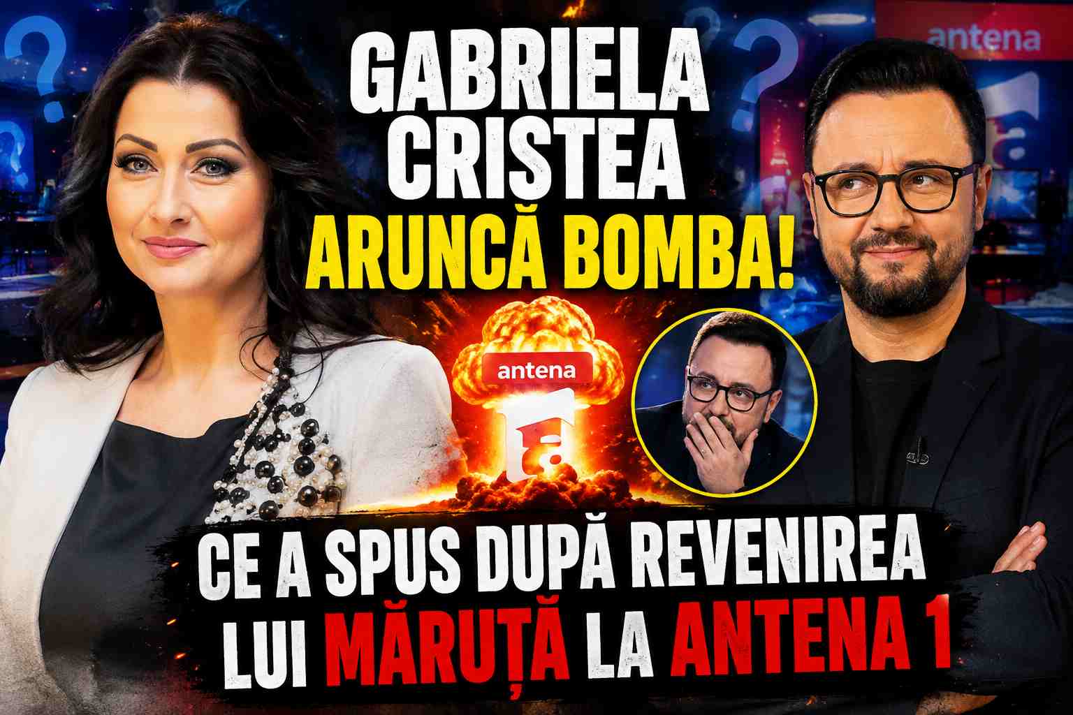 CUTREMUR ÎN TELEVIZIUNE! Gabriela Cristea rupe tăcerea după mutarea lui Cătălin Măruță la Antena 1. Mesajul care spune tot 60 gabriela cristea maruta 100kb
