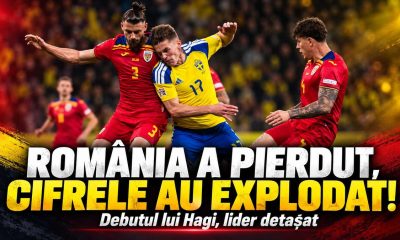 SOC PE TEREN EXPLOZIE LA TV Romania lui Hagi invinsa de Suedia la debutul in Nations Leagu