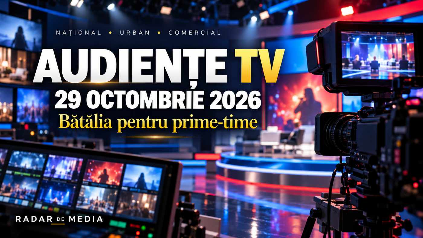 Bătălia Serii în Prime-Time: Răsturnare de Situație pe TV! Las Fierbinți domină autoritar, Antena 1 mizează pe o nouă premieră, iar stațiile de știri fac legea în topul audiențelor 61 Audiente TV 29 octombrie 2026