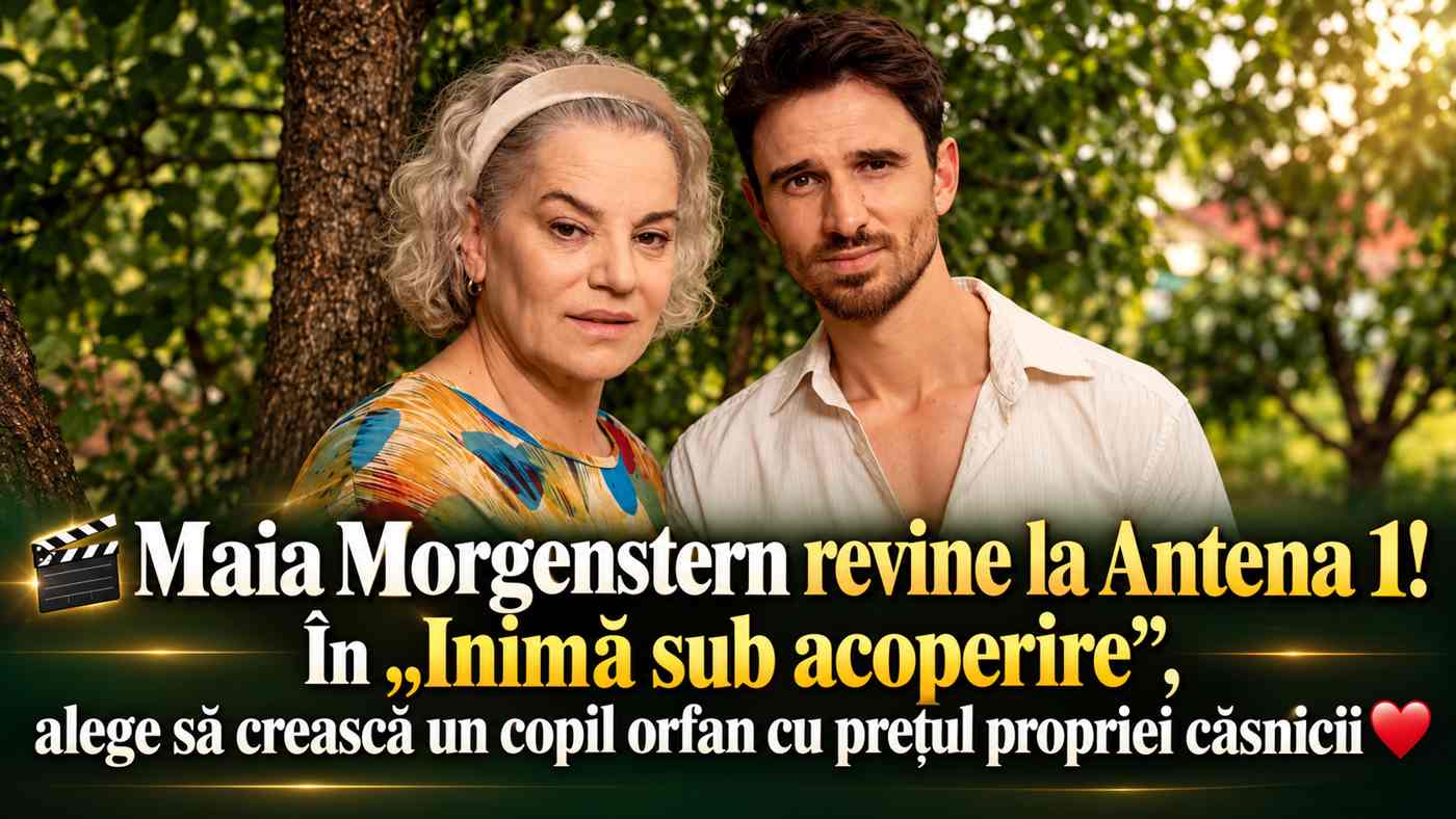 🎬 Maia Morgenstern, revenire de senzație la Antena 1! În „Inimă sub acoperire”, actrița devine femeia care renunță la căsnicie pentru a crește un copil rămas orfan 60 Maia Morgenstern inima sub acoperire antena 1