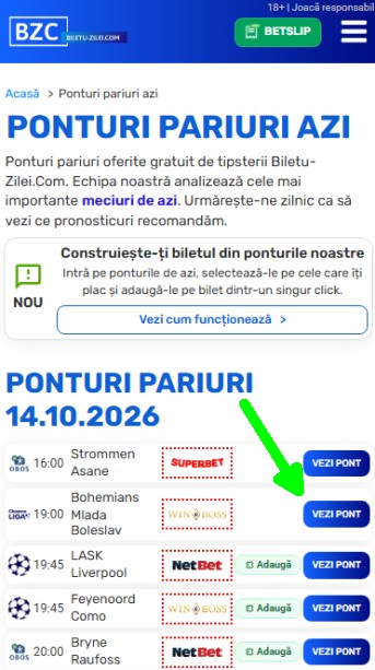 Pariază mai ușor ponturi de la experți cu Bet Slip-ul de la biletu-zilei.com 61 img1