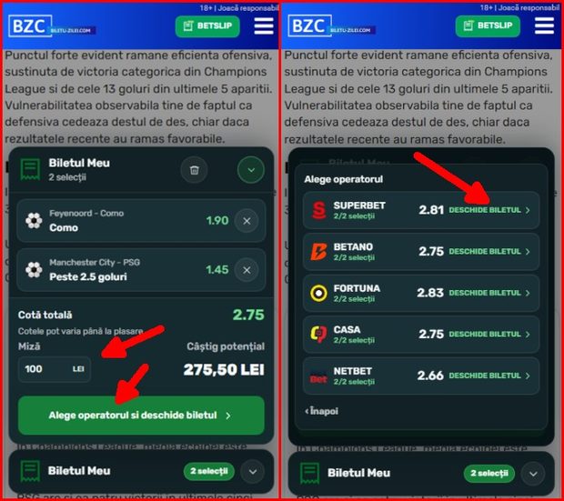 Pariază mai ușor ponturi de la experți cu Bet Slip-ul de la biletu-zilei.com 63 img3